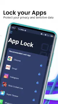 App Lock Fingerprint - Hide Photos & Videos Locker Screen Shot 2