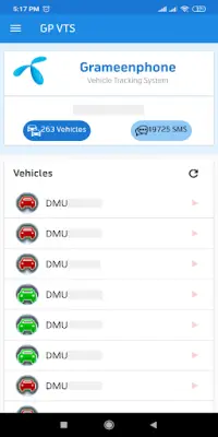 Grameenphone Vehicle Tracking Screen Shot 1