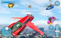 Flying Limo Police Robot Car Transformation Game Screen Shot 12