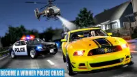 US Police Car driving Chase 3D Screen Shot 0