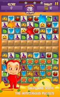 Halloween Smash - Witch Candy Match 3 Puzzle Screen Shot 17