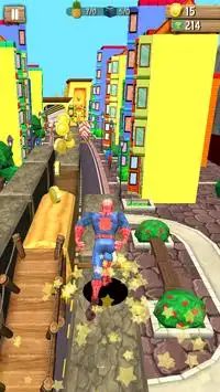 Subway Spider Rush - Amazing Super Hero Man Run Screen Shot 2