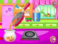 Peach ice cream cooking games Screen Shot 2