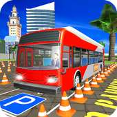 Touristenbus-Parkplatz-Simulator-Bus