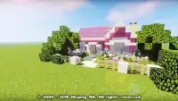 تعديل البيت الوردي البيت وخريطة لماين كرافت و MCPE Screen Shot 0