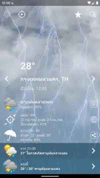 พยากรณ์อากาศ ประเทศไทย XL PRO Screen Shot 1