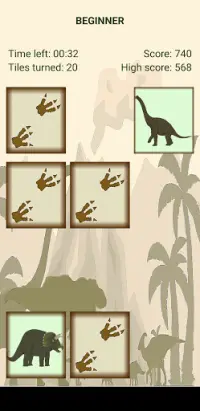 Dino Memory Game Screen Shot 2