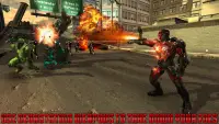 Ultimate Superhero Flying Iron City Rescue Mission Screen Shot 1