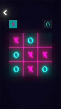 Tic Tac Toe Glow -  XO Game Screen Shot 2