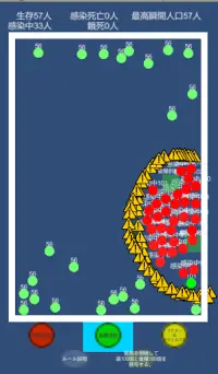 接触感染バスター - 死亡者数シミュレーション&戦略的人口育成ゲーム - Screen Shot 1