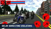 Police Moto Bike Robot Racing Screen Shot 1