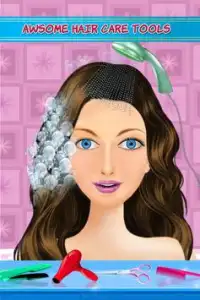 capelli stile salone- ragazze Giochi Screen Shot 3