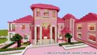 Розовый дом девочки. Minecraft карта Screen Shot 3