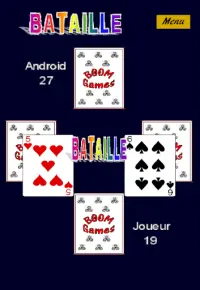 Bataille : jeu de cartes simple Screen Shot 0