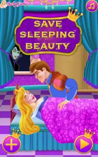 Save Sleeping Beauty - Kiss Games For Girls Screen Shot 0