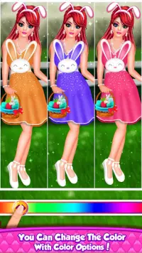 gioco di vestire trucco di moda bambola di Pasqua Screen Shot 4