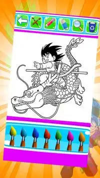 dragon goku coloring vegeta ball of manga by fans Screen Shot 2