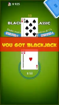 blackjack cổ điển Screen Shot 1