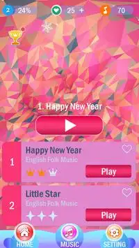 Love Pink Piano Tiles Screen Shot 0