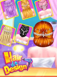 Unique hairstyle hair do design game for girls Screen Shot 0