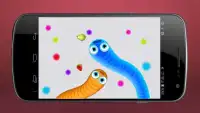 Worms deslizar io on-line Screen Shot 1