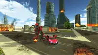 Future Flying Car Real Robot Transform City Rescue Screen Shot 1