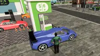 Real Sports Car Gas Station Parking Simulator 17 Screen Shot 2