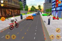 BMX Bicycle Taxi Driving: City Transport Screen Shot 0