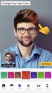 Man HairStyle Photo Editor Screen Shot 2