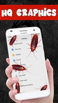 Cafard sur téléphone blague - blague effrayant Screen Shot 2