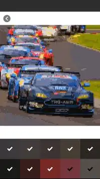 Race Car Pixel Art Coloring By Number Screen Shot 7