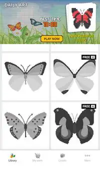 Pixel Art - Coloring Butterfly Screen Shot 2