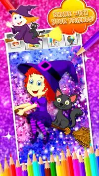 Witch Coloring Book Screen Shot 6