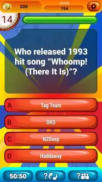 1990s Music Trivia Quiz Screen Shot 2