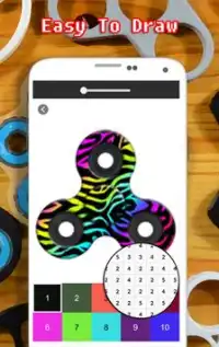 Fidget Spinner Coloring By Number - Pixel Screen Shot 4