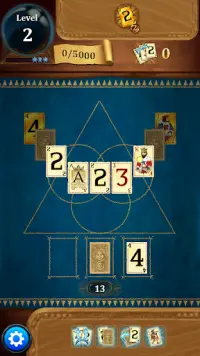 Benturan Kartu - klasik game solitaire Tripeaks Screen Shot 1