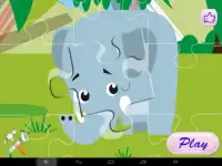 Puzzle de animais com sons Screen Shot 0