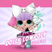 Dolls Low Poly Art - Coloring Puzzle Jigsaw