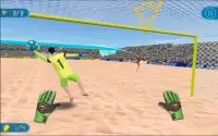 Soccer Goalkeeper - Beach Coast Goalie Screen Shot 0