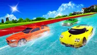 Water Slide Car Racing adventure 2019 Screen Shot 1