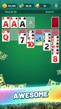 Solitaire Puzzle Game  - Big Prizes Screen Shot 0