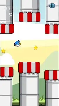 Flappy Blue Bird Screen Shot 1