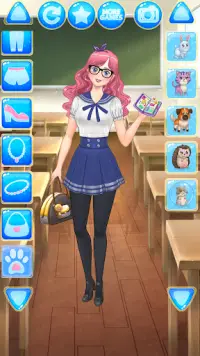 Schule Kawaii Mode – Anime Ankleiden Screen Shot 1