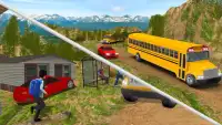 Hiện đại School Bus Simulator 2018: Uphill Lái xe Screen Shot 3