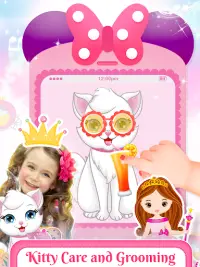 Pink Little Talking Princess Baby Phone Kids Game Screen Shot 3