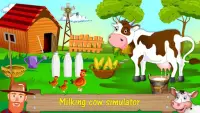 Cow Farm Day - Farming Simulator Screen Shot 1