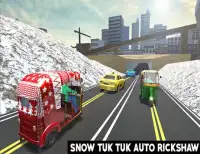 Snow Tuk Tuk Auto Rickshaw 3D Screen Shot 3