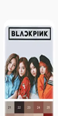 Blackpink Pixel Art | K-pop Color by Number Screen Shot 0