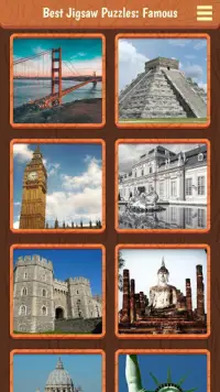 Meilleur jeu de puzzle: monuments célèbres Screen Shot 1