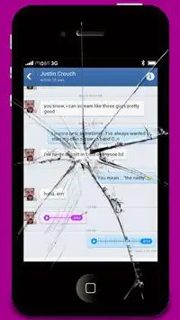 broken or cracked smartphone screen prank Screen Shot 0